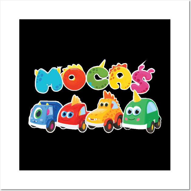 Little Monster Cars mocas Wall Art by cowtown_cowboy